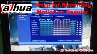 How to Setup Regular or Motion Recording in Dahua DVR [upl. by Eon]