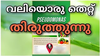 പതിയിരുന്ന അപകടം അറിഞ്ഞില്ലല്ലോ  Pseudomonas malayalam  pseudomonas infection  Prs kitchen krishi [upl. by Aicekal]