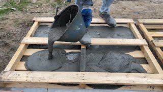 WoW  amazing ideas  Cool Green House For Your Dogs Happy  Cement And Wooden Pallet Creation [upl. by Mclaurin]