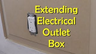 How to Extend an Electical Outlet Over Paneling [upl. by Alburga]