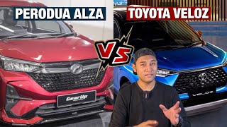 NAK BELI PERODUA ALZA AV ATAU TOYOTA VELOZ [upl. by Lodie]