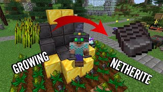 GROWING NETHERITE in Modded Minecraft [upl. by Coltun206]