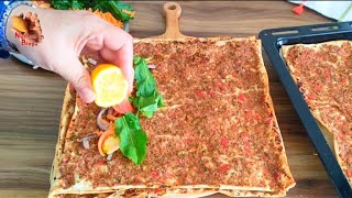 DÃœNYANIN EN KOLAY LAHMACUNU BUDURğŸ˜¯EVDE 5 DAKÄ°KADA PRATÄ°K LAHMACUN NASIL YAPILIRâ“ [upl. by Esialb]