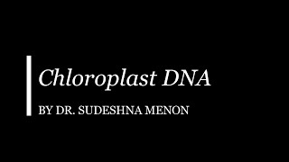 Chloroplast DNA [upl. by Melquist78]