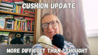 Crochet update  who says cushions are easy [upl. by Ludewig15]