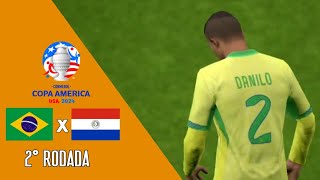 BRASIL X PARAGUAI  2° RODADA  GRUPO D  COPA AMÉRICA [upl. by Tse]