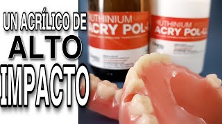 PRÓTESIS DENTAL DE ACRÍLICO PASO A PASO  Acrílico de alto impacto AcryPolll [upl. by Lavicrep]