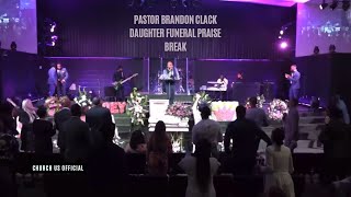 Pastor Brandon Clacks Uplifting Tribute at Daughters Funeral Leads to Unexpected Praise Break [upl. by Winou]