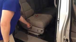 Honda Highlight 2014 Honda Odyssey Second Row Seat Operation [upl. by Gilmer]