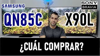 SAMSUNG QN85C vs SONY X90L ¿CUAL DEBERÍAS COMPRAR  Mini LED vs FALD [upl. by Enicul290]