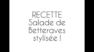 Recette  Salade de betteraves rouges  Facile et Délicieuse [upl. by Prior727]