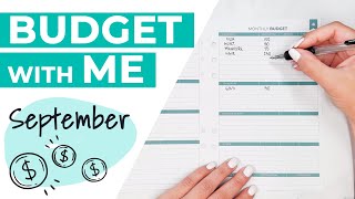 Budget with Me for September ft Clever Fox Budget Planner Binder [upl. by Mayer298]