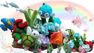 💟 Crochet Sea Creatures Amigurumi by cennagurumi [upl. by Leunamme]