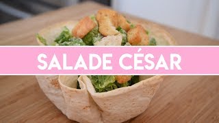 Salade César dans un bol tortillas [upl. by Tiphane13]