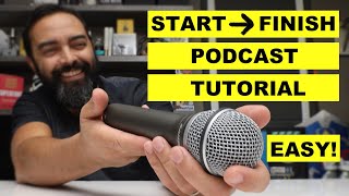 How to Start a Podcast  Beginner Podcasting Tutorial [upl. by Neroled]