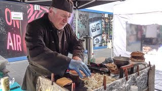 Double Burgers Plus Cheese Traditional English Street Food London Soho [upl. by Yram595]