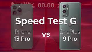 iPhone 13 Pro vs OnePlus 9 Pro  Speed Test G [upl. by Annohsal840]