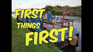 Having bought our DIY Renovation Project Narrowboat whats to do first Boating on a Budget  ep2 [upl. by Silvana]