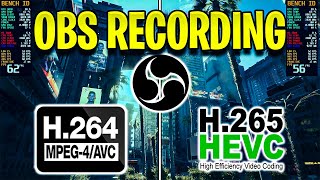 Recording OBS NVENC H264 VS NVENC H265 HEVC Benchmark 8 Games [upl. by Andromache]