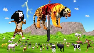 जाग उठा एक तूफानी बेटा😈 और बेकुसूरो पर खूनी हमला  Sher Ki Kahani  Jungle Animals Stories [upl. by Ahsenauq]