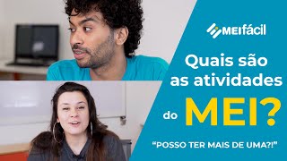 Quem pode ser MEI Tudo que você precisa saber sobre as atividades do MEI  MEI Fácil [upl. by Evot]