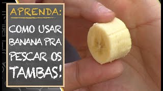 APRENDA COMO USAR BANANA PRA PESCAR OS TAMBAS [upl. by Ydniw121]