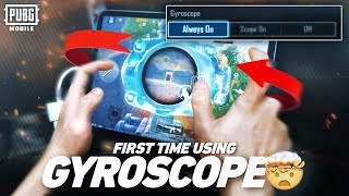 “If I fail to adapt I will quit the game”  FIRST TIME USING GYROSCOPE🤯  PUBG MOBILE [upl. by Simah]