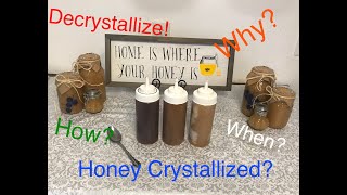 How To Decrystallize Honey Why does honey crystallize How to slow it down Backyard Bee Builder [upl. by Torruella341]