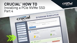 Part 4 of 4  Installing a Crucial® M2 PCIe NVMe SSD Optimize [upl. by Yenffad481]