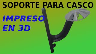 Soporte para casco de motocicleta hechos con impresion 3D [upl. by Eirovi]