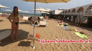 Best Beaches in Lignano Italy  Lignano Beach Walk June 2024 [upl. by Reinaldo]