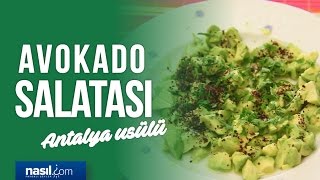 Avokado salatası nasıl yapılır  Salatalar  nasilcom [upl. by Ailis]