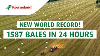 World record achieved with the Kverneland FastBale Premium [upl. by Nylg]