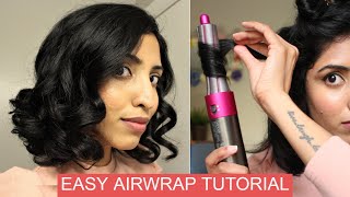 How To Use Dyson Airwrap Tutorial On Short Hair [upl. by Patton]