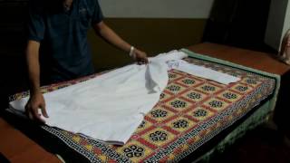 How to fold cassock here is one of the methods [upl. by Nyrual]