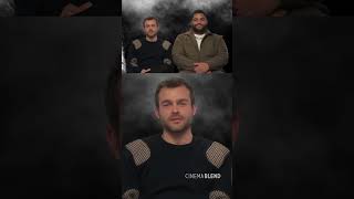 Alden Ehrenreich and O’Shea Jackson Jr seem traumatized talking about the bear in Cocaine Bear [upl. by Aseena]