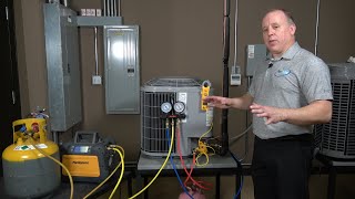 Checking Refrigerant Charge for R410a Condensing Units Using Subcooling Method [upl. by Amata]