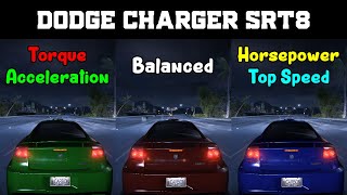 Torque vs Balanced vs Horsepower  Dodge Charger SRT8 Tuning  Need for Speed Carbon [upl. by Drofniw]