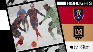 Real Salt Lake vs LAFC  Snow Goals in Winter Wonderland  Full Match Highlights [upl. by Nancee]