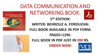 DATA Communication AND NETWORKING BOOK5th edition by BEHROUZ A FOROUZAN available in pdf [upl. by Malony]