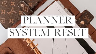 Planner System Reset  Louis Vuitton GM amp MM Agenda Set Up [upl. by Orvah]