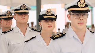 Princess Leonor at the Naval Military School and some notes on the female cap [upl. by Notfa]