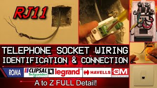 How to Connect RJ11 Telephone Socket  Any brand [upl. by Nurat979]