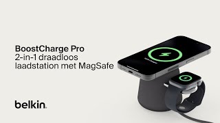 BoostCharge Pro 2in1 draadloos laadstation met MagSafe 15 W [upl. by Pussej]