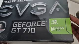 EVGA Geforce GT 710 Unboxing and overview [upl. by Nevada62]