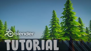 Blender Tutorial  How to make a Stylized Tree [upl. by Newol]