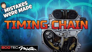 TIMING CHAIN 24 GM Ecotec Motor Replacement  DIY Ecotec Miata Swap [upl. by Wertheimer]