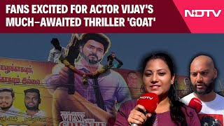 Goat Movie Vijay  Fans Excited For Actor Vijays MuchAwaited Thriller GOAT [upl. by Mchale168]