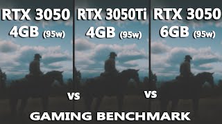 Laptop RTX 3050 4GB vs RTX 3050Ti 4GB vs RTX 3050 6GB Gaming Benchmark Test [upl. by Ianteen]