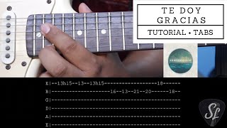 Te doy gracias  Jonathan y Sarah Jerez  Tutorial de Guitarra Eléctrica  Tablaturas [upl. by Secor343]